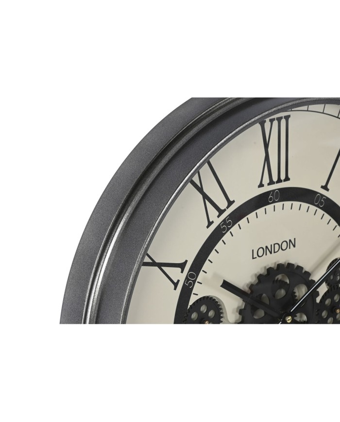 Orologio da Parete Home ESPRIT Bianco Nero Grigio scuro Ferro Legno MDF 54 x 8 x 55 cm Orologio da Parete Home ESPRIT Bianco Nero Grigio scuro Ferro Legno MDF 54 x 8 x 55 cm