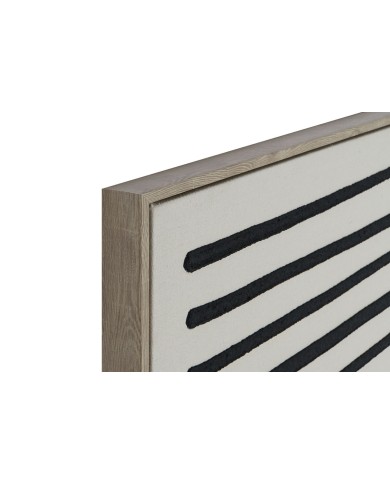 Quadro Home ESPRIT Bianco Nero Città 83 x 4,5 x 123 cm (2 Unità)