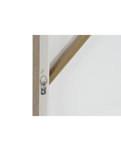 Quadro Home ESPRIT Bianco Beige Astratto Scandinavo 83 x 4,5 x 83 cm (2 Unità)