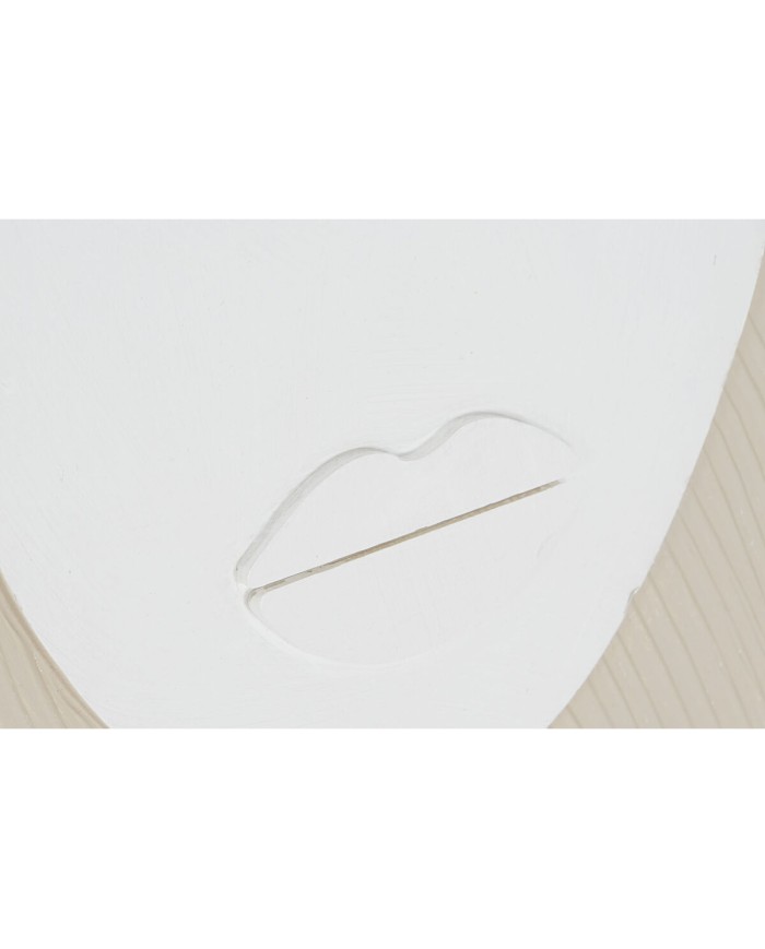 Quadro Home ESPRIT Bianco Beige Astratto Scandinavo 40 x 3 x 50 cm (4 Unità)