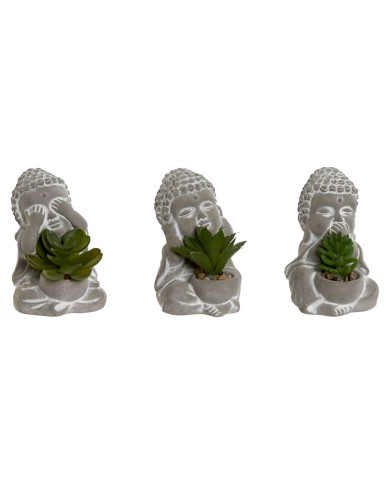 Pianta Decorativa Home ESPRIT Polietilene Cemento Buddha Orientale 8,5 x 7 x 11 cm (3 Unità) Pianta Decorativa Home ESPRIT Polietilene Cemento Buddha Orientale 8,5 x 7 x 11 cm (3 Unità)