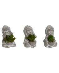 Pianta Decorativa Home ESPRIT Polietilene Cemento Buddha Orientale 10,5 x 8 x 16 cm (3 Unità) Pianta Decorativa Home ESPRIT Polietilene Cemento Buddha Orientale 10,5 x 8 x 16 cm (3 Unità)