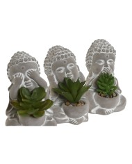 Pianta Decorativa Home ESPRIT Polietilene Cemento Buddha Orientale 8,5 x 7 x 11 cm (3 Unità) Pianta Decorativa Home ESPRIT Polietilene Cemento Buddha Orientale 8,5 x 7 x 11 cm (3 Unità)