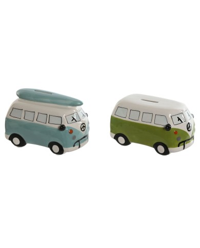 Salvadanaio Home ESPRIT Dolomite Furgone 16 x 10 x 11 cm (2 Unità) Salvadanaio Home ESPRIT Dolomite Furgone 16 x 10 x 11 cm (2 Unità)