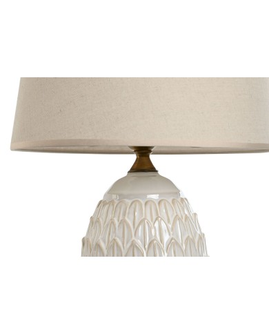 Lampada da tavolo Home ESPRIT Bianco Porcellana 50 W 220 V 36 x 36 x 65 cm