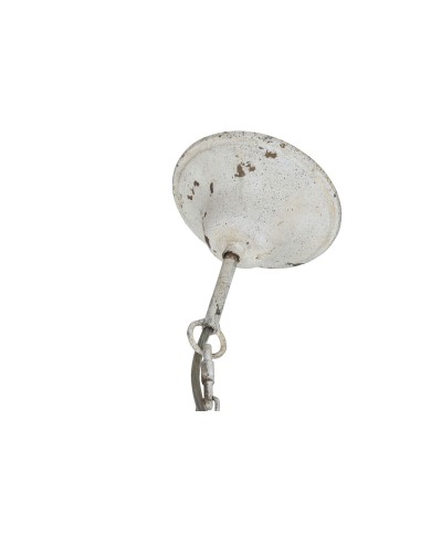 Lampadario Home ESPRIT Bianco Metallo 39 x 34 x 75 cm