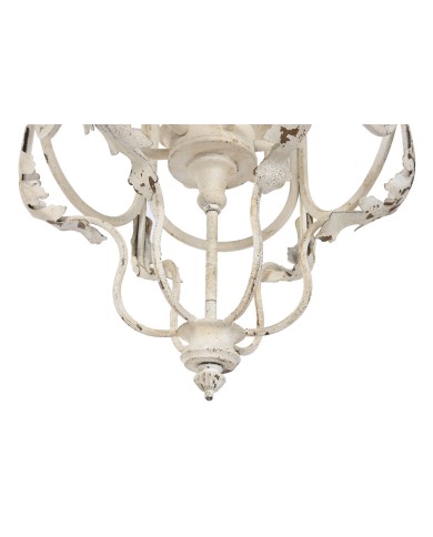 Lampadario Home ESPRIT Bianco Metallo 39 x 34 x 75 cm
