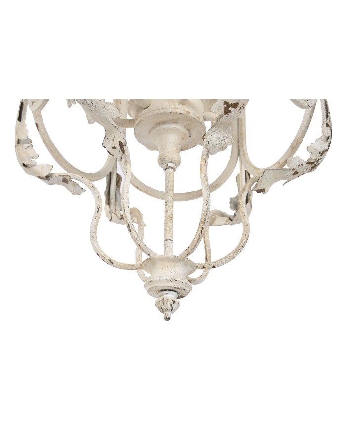 Lampadario Home ESPRIT Bianco Metallo 39 x 34 x 75 cm Lampadario Home ESPRIT Bianco Metallo 39 x 34 x 75 cm