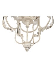 Lampadario Home ESPRIT Bianco Metallo 39 x 34 x 75 cm Lampadario Home ESPRIT Bianco Metallo 39 x 34 x 75 cm