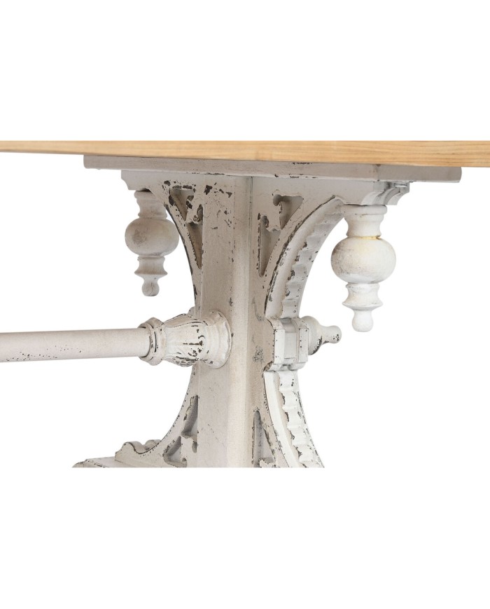 Tavolino da Caffè Home ESPRIT Bianco Naturale Legno di abete Legno MDF 110 x 65 x 46 cm