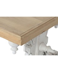 Tavolino da Caffè Home ESPRIT Bianco Naturale Legno di abete Legno MDF 110 x 65 x 46 cm