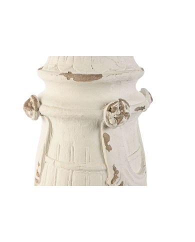 Statua Decorativa Home ESPRIT Bianco Decapaggio 24 x 24 x 60 cm