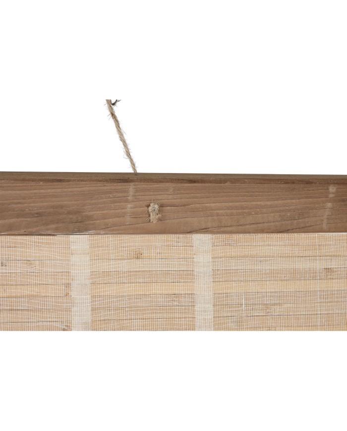 Decorazione da Parete Home ESPRIT Nero Naturale Mappamondo 149 x 2 x 105 cm