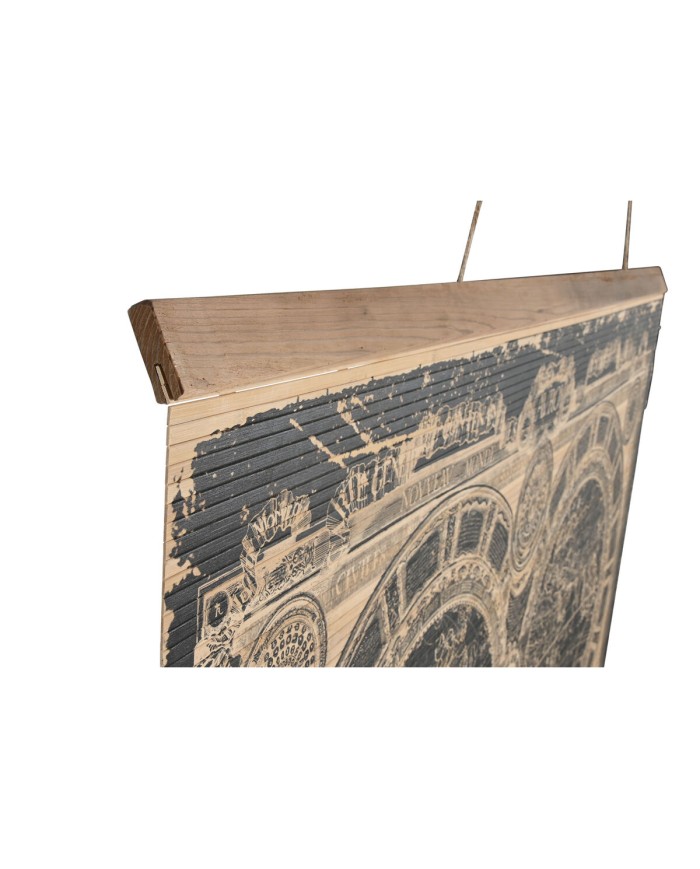 Decorazione da Parete Home ESPRIT Nero Naturale Mappamondo 149 x 2 x 105 cm