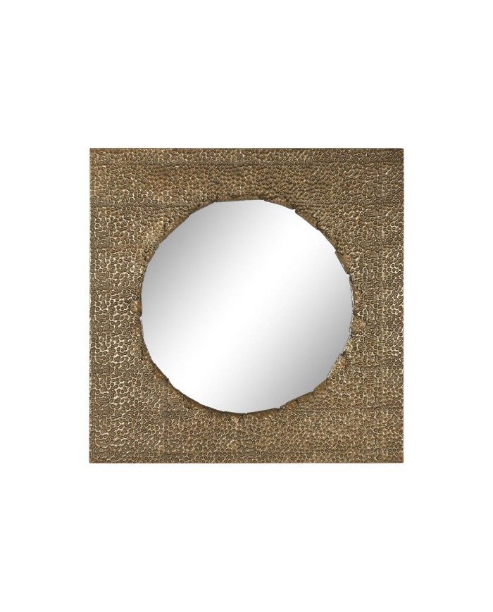 Specchio da parete Home ESPRIT Dorato 80 x 6 x 80 cm