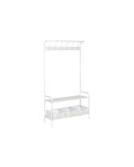 Appendiabiti da parete Home ESPRIT Naturale Juta Metallo 12 x 4 x 26 cm