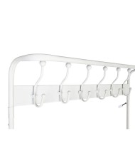 Appendiabiti con ripiano Home ESPRIT Bianco Metallo Loft 110 x 36 x 186 cm