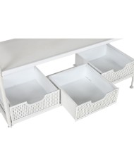 Appendiabiti con ripiano Home ESPRIT Bianco Metallo Loft 110 x 36 x 186 cm