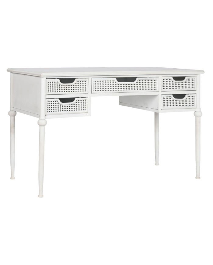 Scrivania Home ESPRIT Bianco Metallo 122 x 50 x 76 cm Scrivania Home ESPRIT Bianco Metallo 122 x 50 x 76 cm