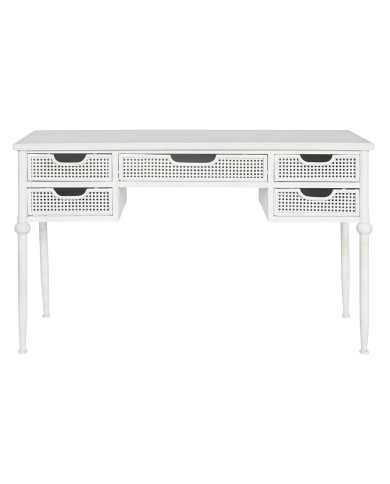 Scrivania Home ESPRIT Bianco Metallo 122 x 50 x 76 cm