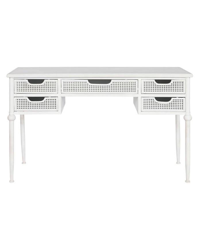 Scrivania Home ESPRIT Bianco Metallo 122 x 50 x 76 cm Scrivania Home ESPRIT Bianco Metallo 122 x 50 x 76 cm