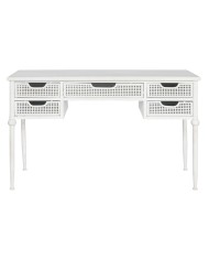 Scrivania Home ESPRIT Bianco Metallo 122 x 50 x 76 cm Scrivania Home ESPRIT Bianco Metallo 122 x 50 x 76 cm