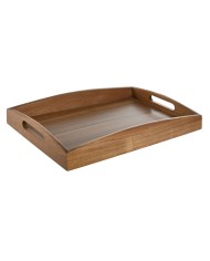 Set di Vassoi Home ESPRIT Nero Legno di abete 56 x 38 x 10 cm (3 Pezzi)