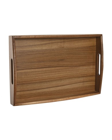Vassoio Home ESPRIT Naturale Acacia 39,5 x 25,5 x 5,5 cm
