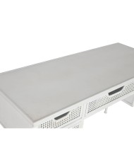Scrivania Home ESPRIT Bianco Metallo 122 x 50 x 76 cm Scrivania Home ESPRIT Bianco Metallo 122 x 50 x 76 cm