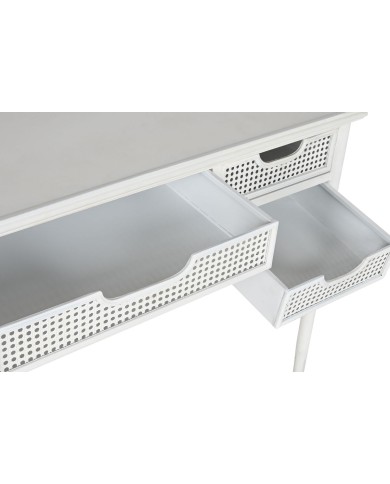 Scrivania Home ESPRIT Bianco Metallo 122 x 50 x 76 cm