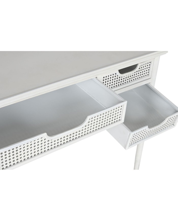 Scrivania Home ESPRIT Bianco Metallo 122 x 50 x 76 cm Scrivania Home ESPRIT Bianco Metallo 122 x 50 x 76 cm
