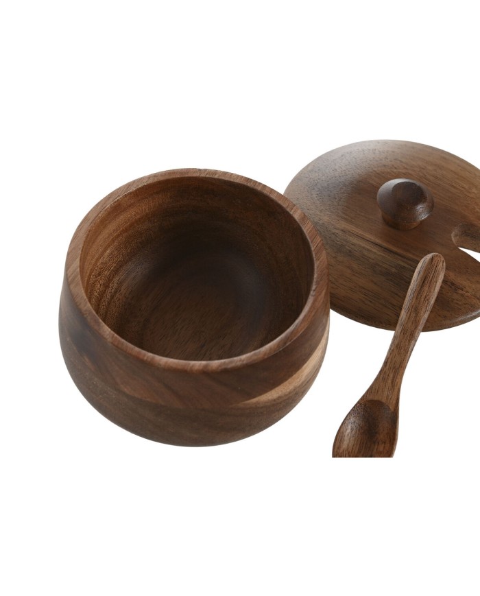 Portazucchero Home ESPRIT Naturale Legno di acacia 9,5 x 9,5 x 7,5 cm Portazucchero Home ESPRIT Naturale Legno di acacia 9,5 x 9,5 x 7,5 cm