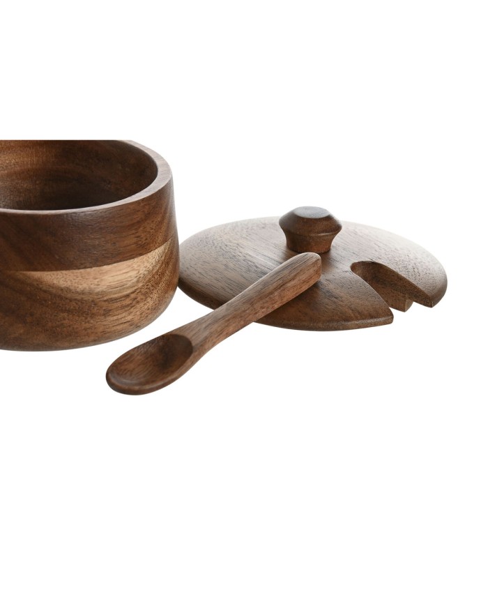 Portazucchero Home ESPRIT Naturale Legno di acacia 9,5 x 9,5 x 7,5 cm Portazucchero Home ESPRIT Naturale Legno di acacia 9,5 x 9,5 x 7,5 cm