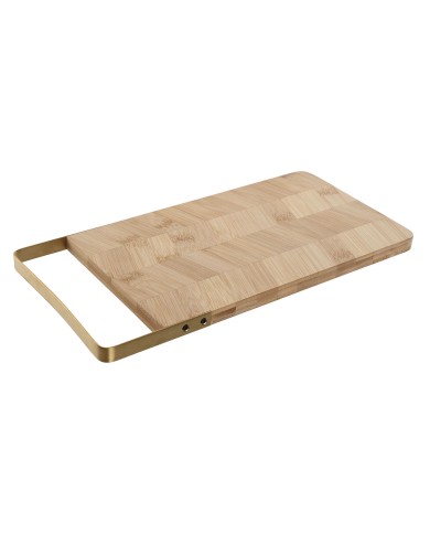 Tagliere Home ESPRIT Dorato Naturale Metallo Bambù 35,5 x 17,5 x 1,5 cm Tagliere Home ESPRIT Dorato Naturale Metallo Bambù 35,5 x 17,5 x 1,5 cm