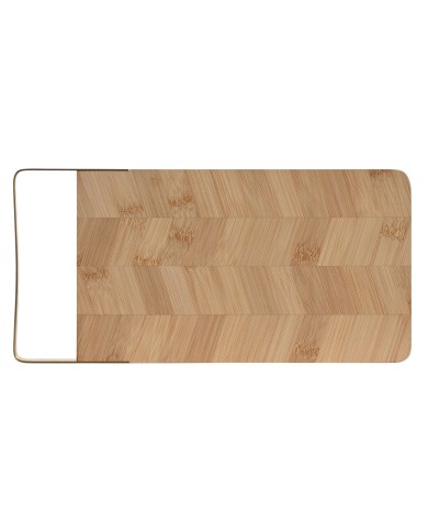 Tagliere Home ESPRIT Dorato Naturale Metallo Bambù 35,5 x 17,5 x 1,5 cm Tagliere Home ESPRIT Dorato Naturale Metallo Bambù 35,5 x 17,5 x 1,5 cm