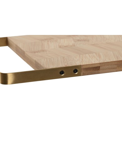 Tagliere Home ESPRIT Dorato Naturale Metallo Bambù 35,5 x 17,5 x 1,5 cm Tagliere Home ESPRIT Dorato Naturale Metallo Bambù 35,5 x 17,5 x 1,5 cm
