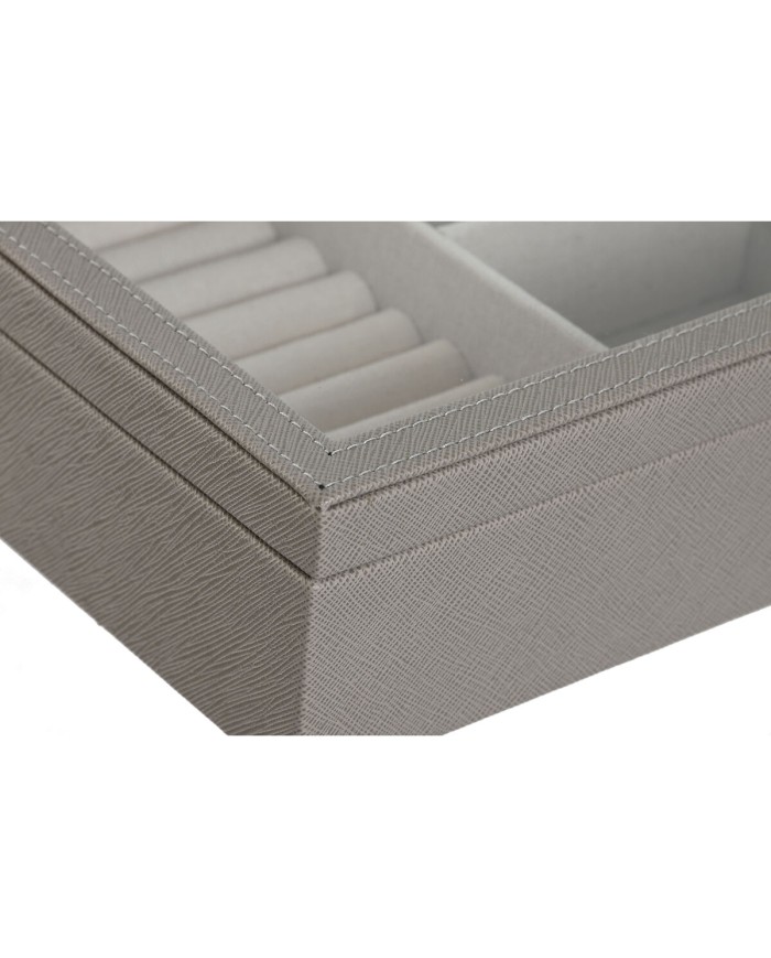 Scatola-Portagioie Home ESPRIT Beige Cristallo 29,5 x 19,5 x 6 cm