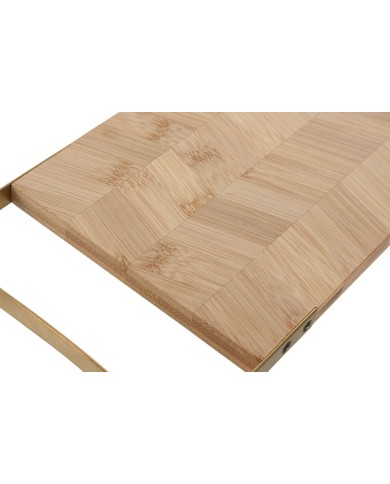 Tagliere Home ESPRIT Dorato Naturale Metallo Bambù 35,5 x 17,5 x 1,5 cm Tagliere Home ESPRIT Dorato Naturale Metallo Bambù 35,5 x 17,5 x 1,5 cm