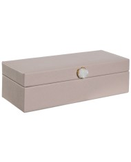 Scatola-Portagioie Home ESPRIT Rosa chiaro 28,5 x 12,5 x 5,5 cm