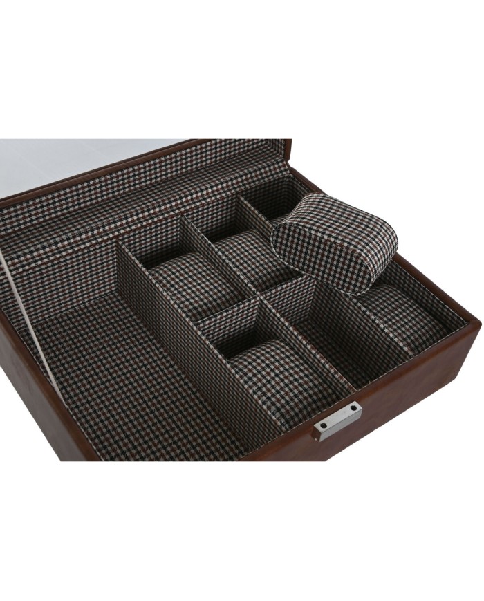 Scatola-Portagioie Home ESPRIT Marrone Cristallo 26 x 20 x 9 cm Scatola-Portagioie Home ESPRIT Marrone Cristallo 26 x 20 x 9 cm