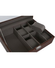 Scatola-Portagioie Home ESPRIT Marrone Cristallo 26 x 20 x 9 cm Scatola-Portagioie Home ESPRIT Marrone Cristallo 26 x 20 x 9 cm