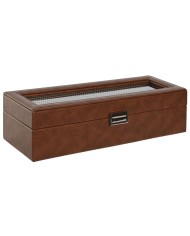 Scatola-Portagioie Home ESPRIT Marrone Cristallo 33 x 11,5 x 9 cm Scatola-Portagioie Home ESPRIT Marrone Cristallo 33 x 11,5 x 9 cm