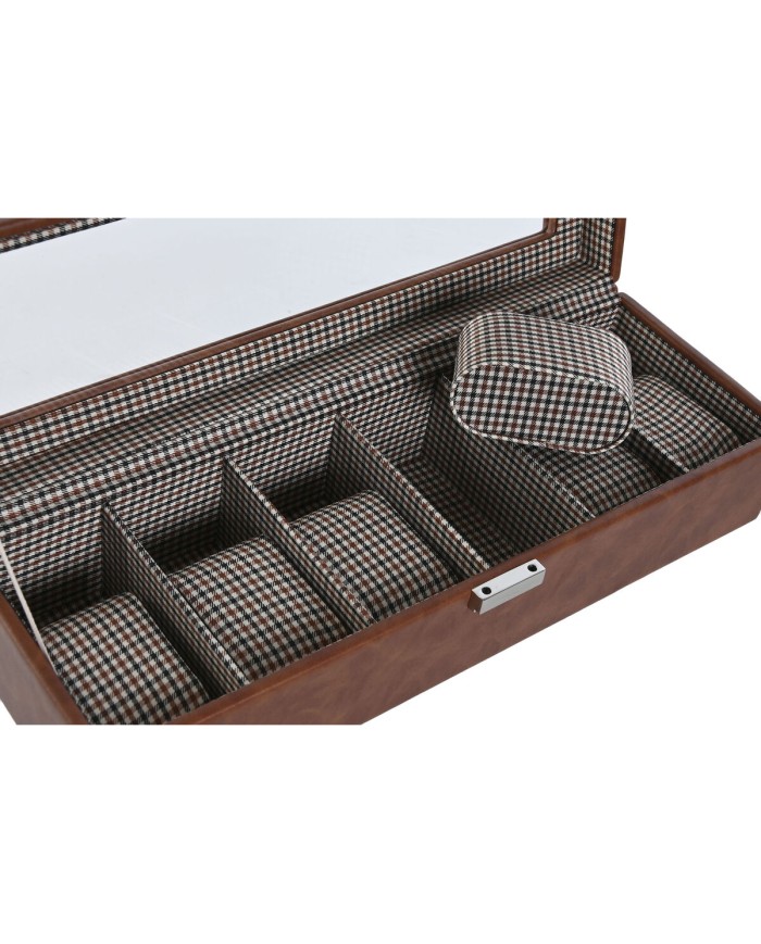 Scatola-Portagioie Home ESPRIT Marrone Cristallo 33 x 11,5 x 9 cm Scatola-Portagioie Home ESPRIT Marrone Cristallo 33 x 11,5 x 9 cm