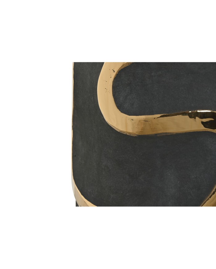 Vaso Home ESPRIT Grigio Dorato Gres Astratto Moderno 19 x 19 x 45 cm Vaso Home ESPRIT Grigio Dorato Gres Astratto Moderno 19 x 19 x 45 cm