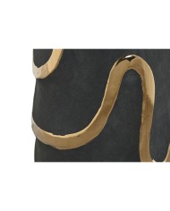 Vaso Home ESPRIT Grigio Dorato Gres Astratto Moderno 17 x 17 x 35 cm Vaso Home ESPRIT Grigio Dorato Gres Astratto Moderno 17 x 17 x 35 cm