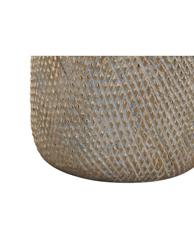 Vaso Home ESPRIT Dorato Bicolore Gres Moderno Finitura invecchiata 17 x 17 x 26 cm Vaso Home ESPRIT Dorato Bicolore Gres Moderno Finitura invecchiata 17 x 17 x 26 cm