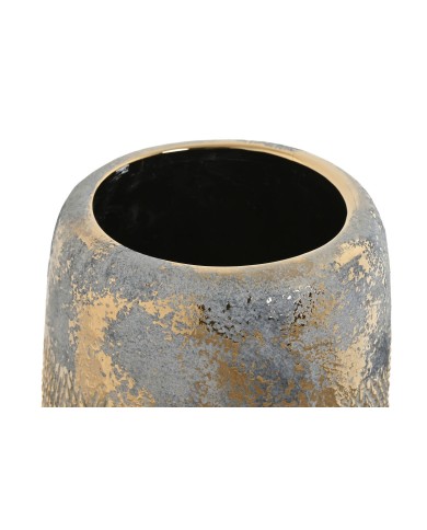 Vaso Home ESPRIT Dorato Bicolore Gres Moderno Finitura invecchiata 17 x 17 x 26 cm Vaso Home ESPRIT Dorato Bicolore Gres Moderno Finitura invecchiata 17 x 17 x 26 cm