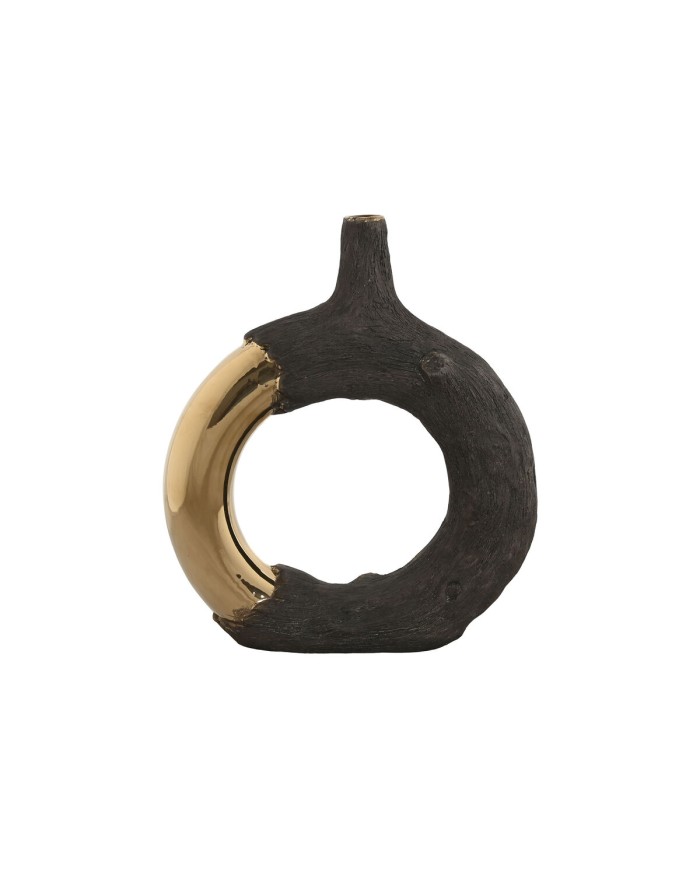 Vaso Home ESPRIT Marrone Dorato Gres Moderno 29 x 9 x 33 cm Vaso Home ESPRIT Marrone Dorato Gres Moderno 29 x 9 x 33 cm