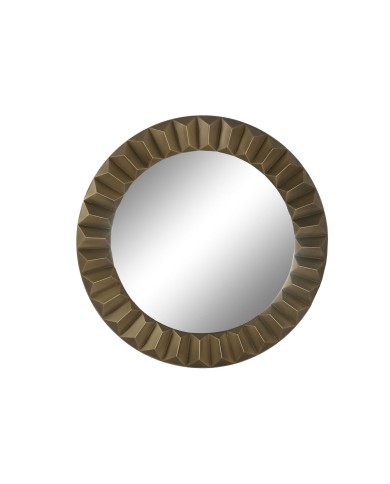 Specchio da parete Home ESPRIT Dorato Moderno 110,5 x 5,5 x 110,5 cm