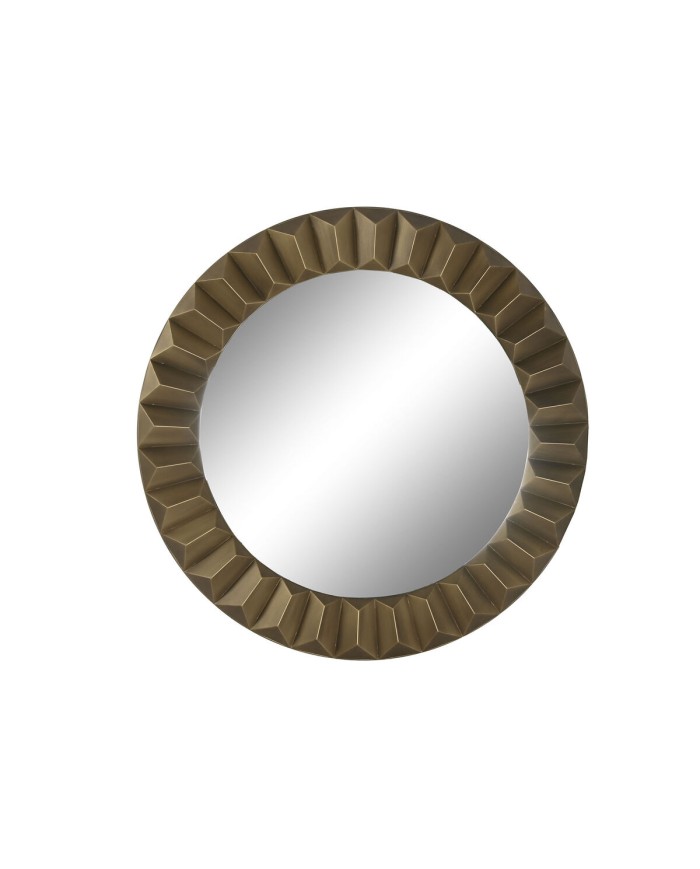 Specchio da parete Home ESPRIT Dorato Moderno 110,5 x 5,5 x 110,5 cm